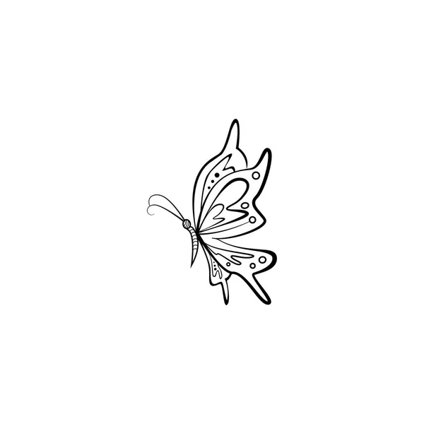 Вектор Дизайна Иконки Логотипа Бабочки Мандала — стоковый вектор