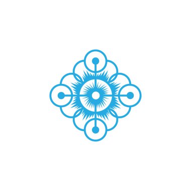 çember tasarım mandala süsleme vektör tasarım şablonu