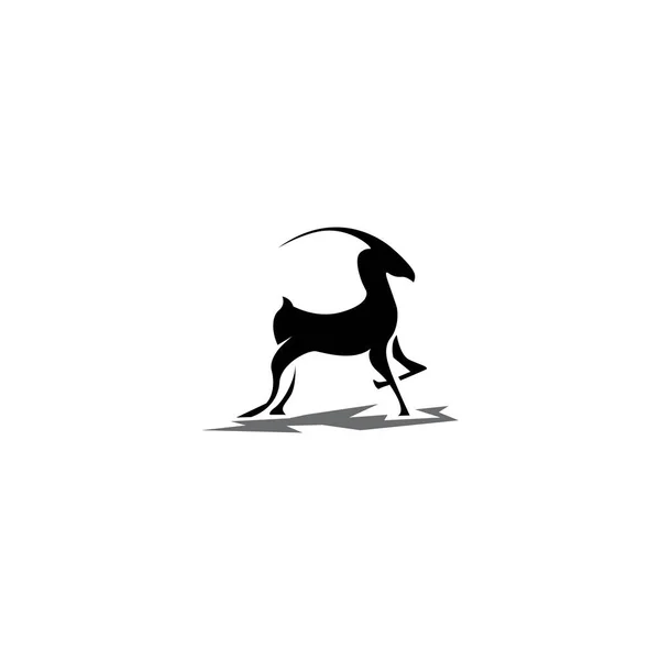 Logotipo Veado Ilustração Clipart Design Vector — Vetor de Stock