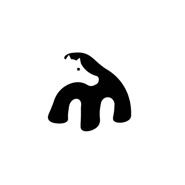 Logotipo Urso Ilustração Design Abstrato Vetor Estilo —  Vetores de Stock