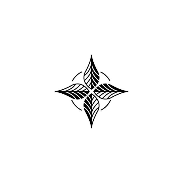 Blomma Prydnad Illustration Cirkel Design Dekoration — Stock vektor