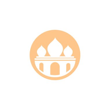 Cami logosu basit illüstrasyon vektör şablonu tasarımı