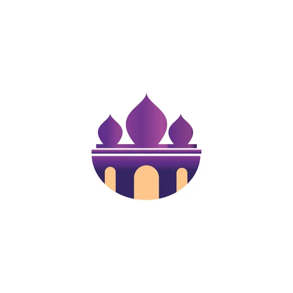 Логотип Мечеті Проста Ілюстрація Векторний Дизайн Шаблону — стоковий вектор