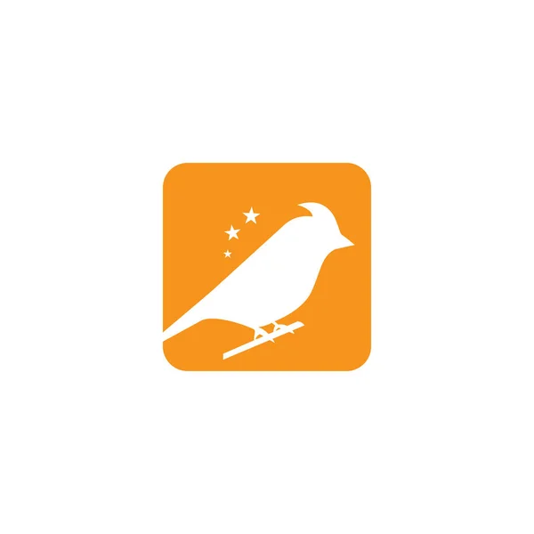 Uccello Logo Illustrazione Disegno Astratto Clipart Vettore Animale — Vettoriale Stock
