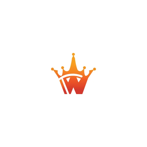 Літера Шаблон Логотипу Королівська Корона Ілюстрація Векторний Дизайн — стоковий вектор