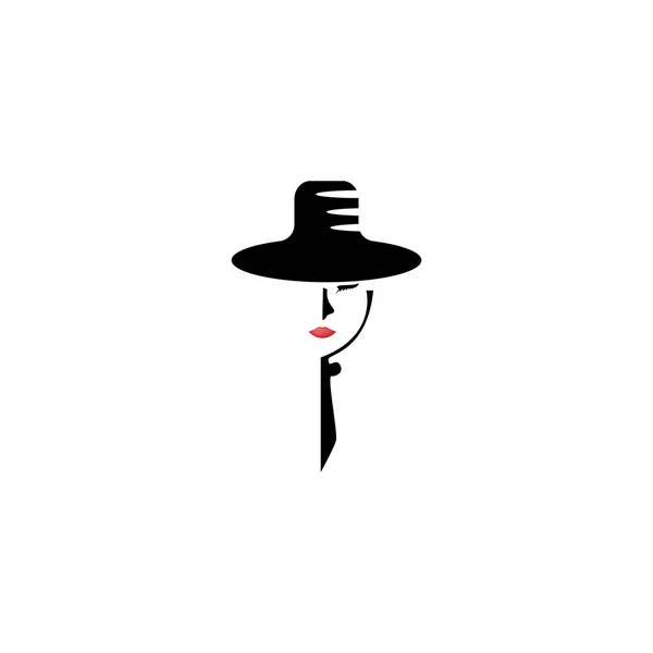 Λογότυπο Μόδας Εικονογράφηση Γυναίκα Διάνυσμα Αφηρημένη — Διανυσματικό Αρχείο