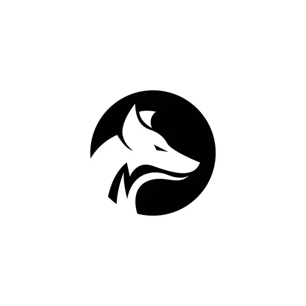 Wolf Logo Illustration Kopf Design Vektor Element — Stockvektor