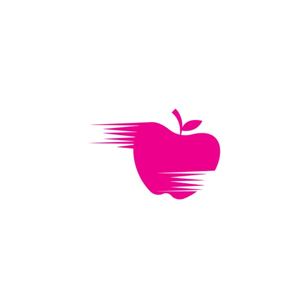 Fast Apple Logo Color Creative Vector Design Illustration — Image vectorielle