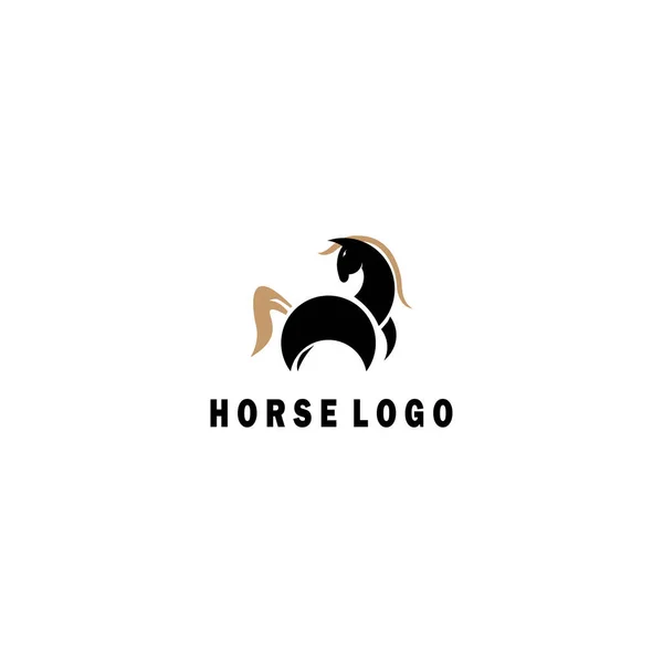 Simple Logo Horse Vector Design Illustration — Stock Vector