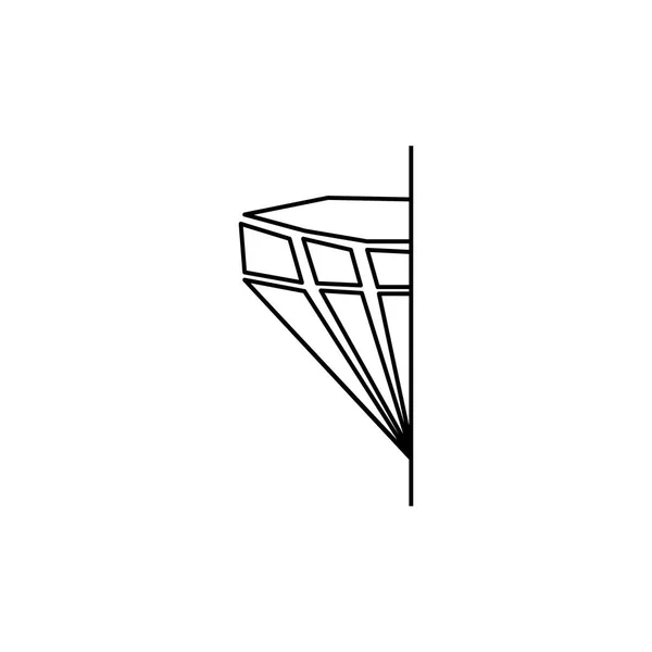 Diamond Icon Logo Illustration Design Vector — Stock Vector