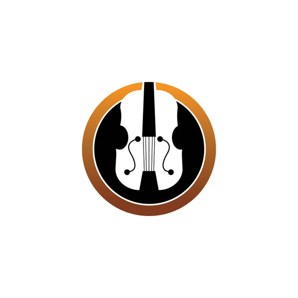 Símbolo Sinal Vetor Projeto Ilustração Logotipo Ícone Violino —  Vetores de Stock