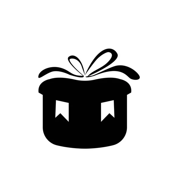 Δώρο Εικονίδιο Λογότυπο Σχεδιασμό Εικονογράφηση Διάνυσμα — Διανυσματικό Αρχείο