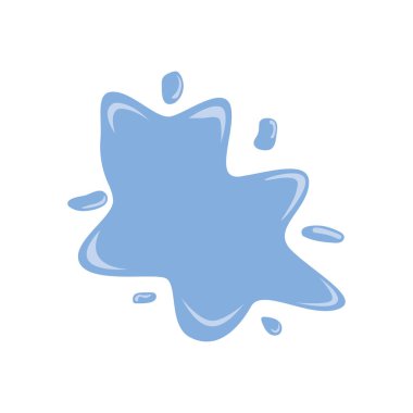 Dökülmüş su vektörü renk tasarımı çizim elementi