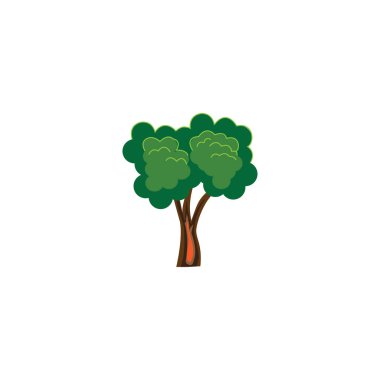 ağaç simgesi tasarım vektörü