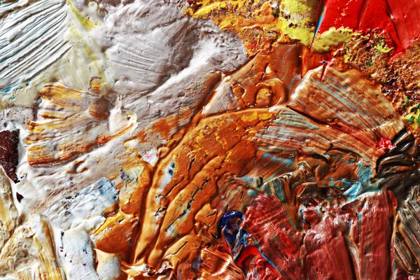 Холст Маслом Фрагмент Произведения Искусства Снят Крупным Планом Современное Искусство — стоковое фото