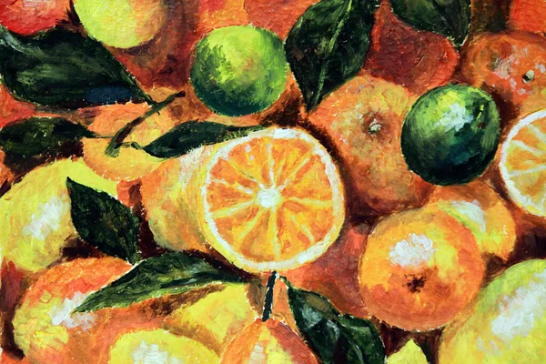 Taze meyve arka planı. Meyvelerin sulu hali - limon, portakal, limon