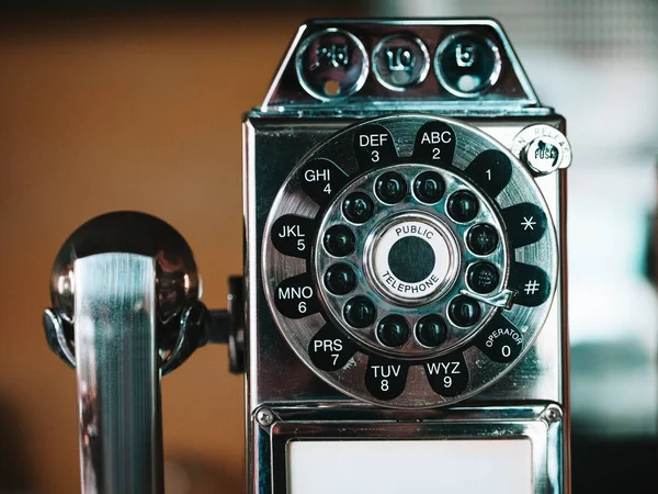 Vintage Telefonsamling Telefon Roterande Urtavla — Stockfoto