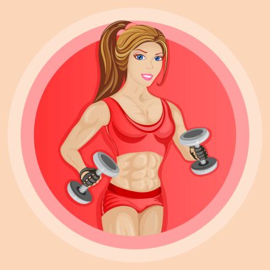 Spor, renkli vektör illüstrasyonunun ilk etaplardan biri olduğu bir hayattır.