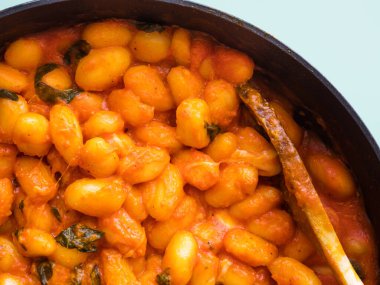 Domates soslu İtalyan gnocchi makarna ve mozzarella peyniri.