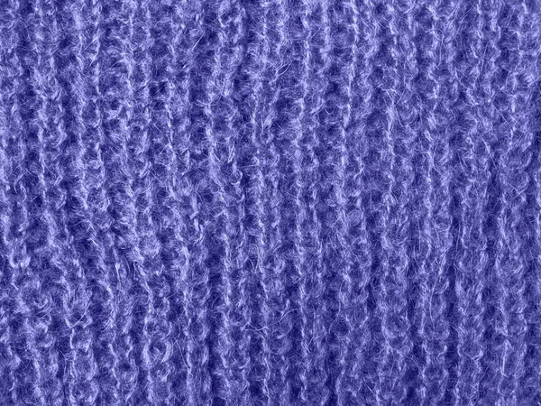 Mavi yün örülmüş süveter dokusu arka planı