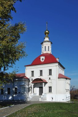 Kolomna, Russia - OCTOBER 9, 2021: view of the Resurrection Church in Kolomna
