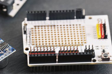 microchip - an electronic board with connectors
