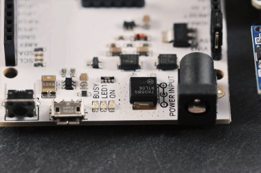 microchip - an electronic board with connectors
