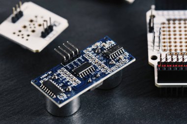 microchip - an electronic board with connectors