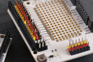 microchip - an electronic board with connectors
