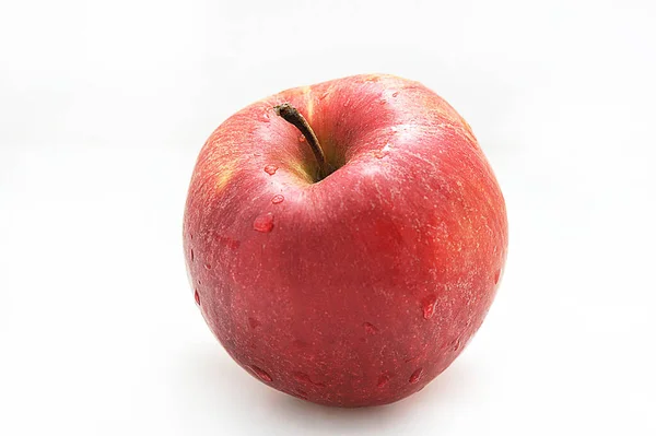 Whole Apple Isolated White Background — стоковое фото