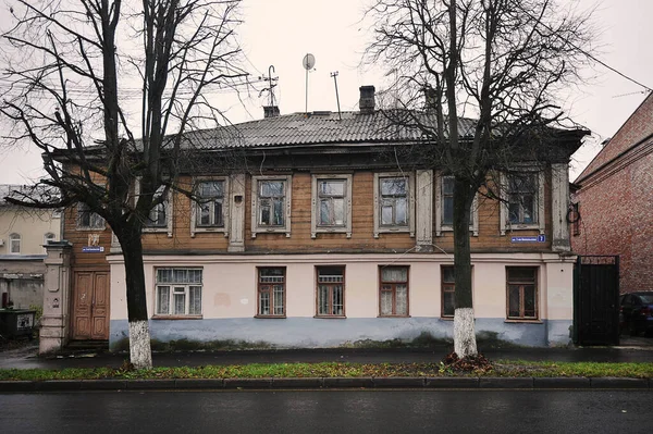 Vladimir Ρωσία Νοεμβρίου 2021 Παλιό Ξύλινο Σπίτι Στο Βλαντιμίρ — Φωτογραφία Αρχείου