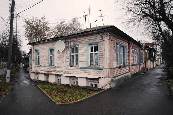 ウラジミール ロシア 2021年11月3日 ウラジミールの古い木造住宅 — ストック写真