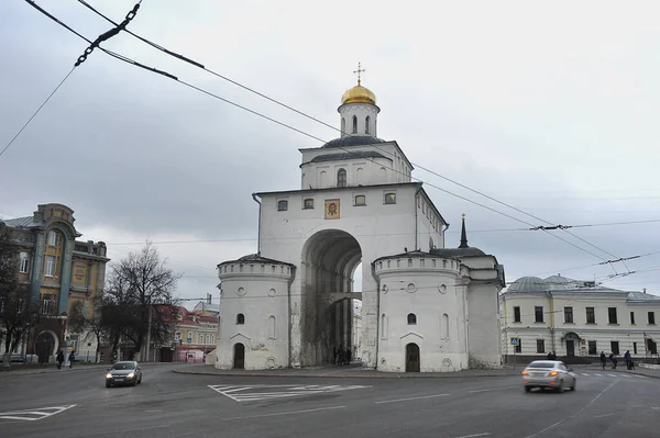 Vladimir Ρωσια Νοεμβρίου 2021 Θέα Της Χρυσής Πύλης Στο Βλαντιμίρ — Φωτογραφία Αρχείου
