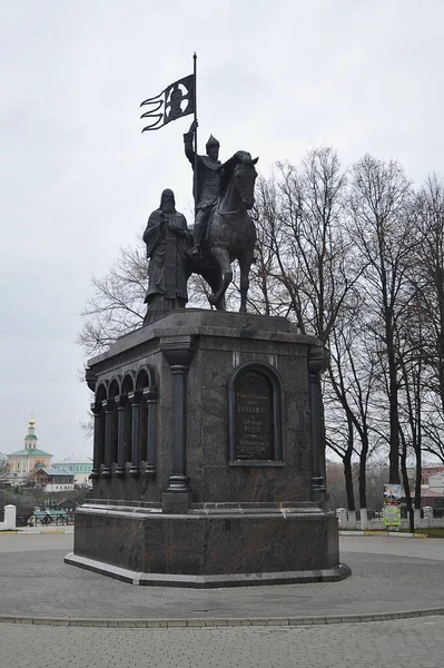 Vladimir Russia November 2021 Monument Prince Vladimir Fedor Vladimir — Φωτογραφία Αρχείου