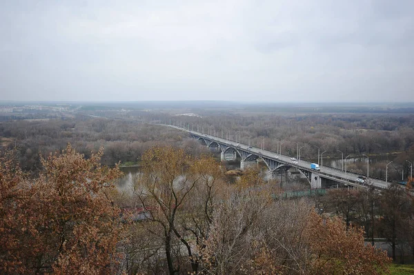 Vladimir Russia November 2021 Bridge Klyazma River Vladimir —  Fotos de Stock