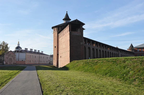 Kolomna Russia October 2021 Remains Brick Fortress Wall Kolomna — стоковое фото