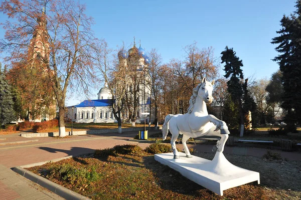 Bronnitsy Russia October 2021 Small Decorative Form Sculpture Horse Bronnitsy — Photo