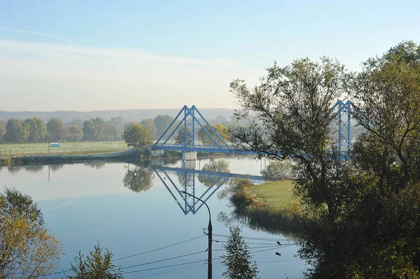 Bronnitsy Russia October 2021 Bridge Lake Belskoye Bronnitsy — Photo