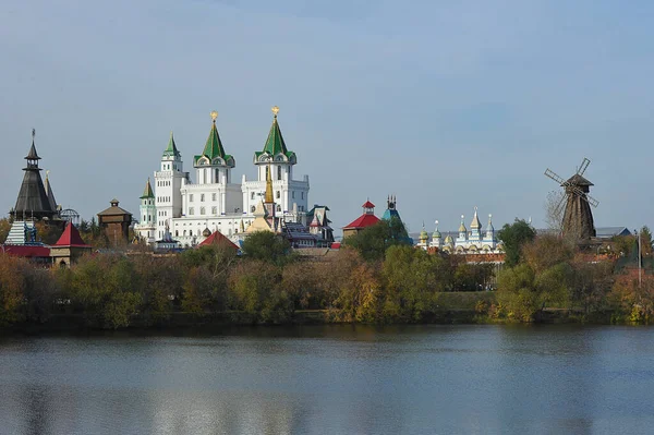 Autumn Park Autumn Kremlin Grape Pond Moscow — Stock Photo, Image