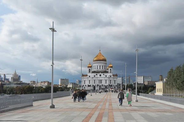 Moscow Russia Septemer 2021 View Cathedral Christ Savior Moscow — Zdjęcie stockowe