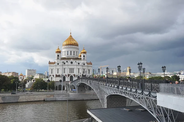 Moscow Russia Septemer 2021 View Cathedral Christ Savior Moscow — стоковое фото