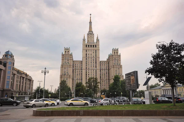 Moscow Russia August 2021 Stalin High Rise Kudrinskaya Square Moscow — 스톡 사진