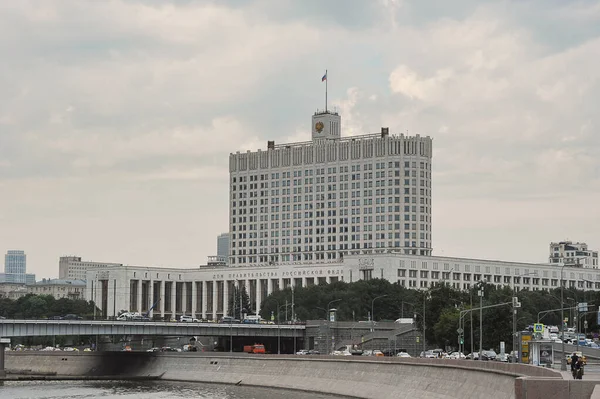 Moscow Russia August 2021 Building House Government Russian Federation Krasnopresnenskaya — 스톡 사진