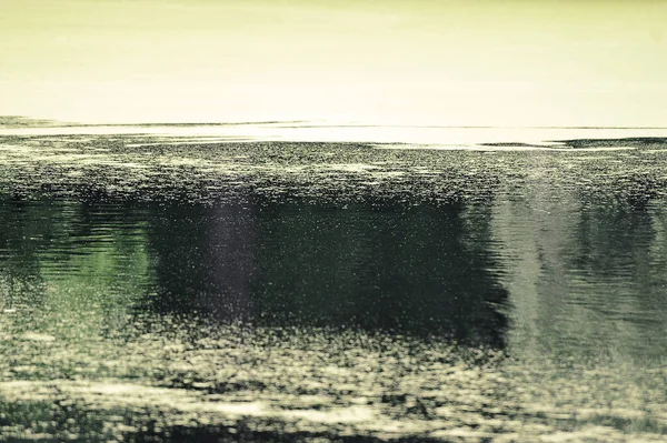 Abstract Background Streaks Pond Made Green Duckweed — Fotografia de Stock