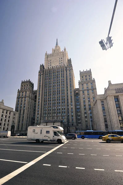 Moscow Russia July 2021 View Building Ministry Foreign Affairs Moscow — 스톡 사진