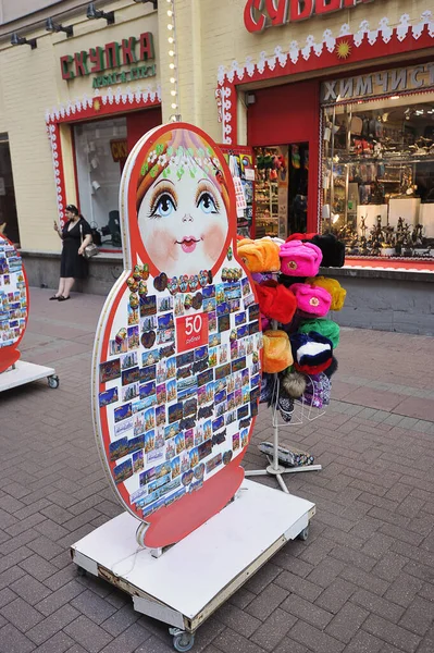 Moscow Russia July 2021 Russian Matryoshka Doll Souvenir Sale Old — Stockfoto