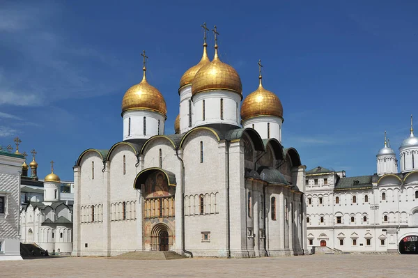 Moscow Russia June 2021 View Assumption Cathedral Territory Kremlin Moscow — стокове фото