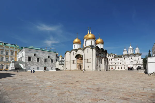 Moscow Russia June 2021 View Assumption Cathedral Cathedral Square Kremlin — Stock Photo, Image