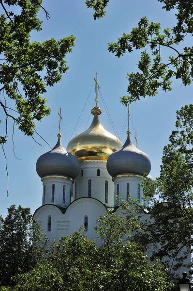 View Smolensk Cathedral Novodevichy Monastery Moscow — Stok fotoğraf