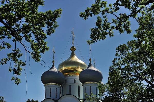View Smolensk Cathedral Novodevichy Monastery Moscow — Stok fotoğraf